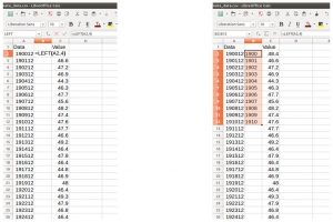 image of excel sheet illustrating how to enter formulae.