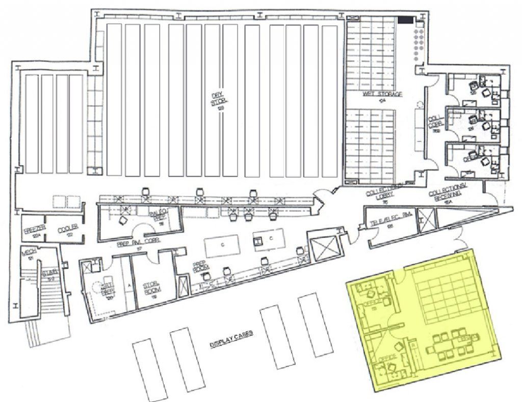 Library Highlighted on BRC map